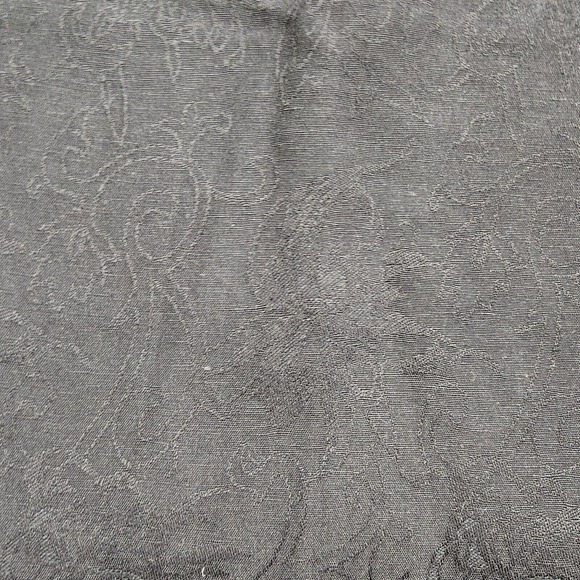 Chico's Womens Crop Capri Pants Size 2 Large 12 Solid Black Embossed Linen - Picture 5 of 8